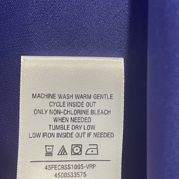 Favorite Daughter Smooth Ex-Boyfriend Satin Shirt Very Peri Purple Size M - Picture 9 of 10